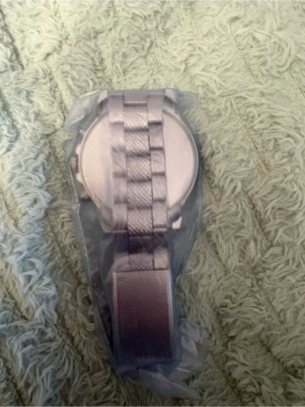 NEW- Geneva gorgeous Christmas Silver Men's Watch with Blue Dial &Silver watch